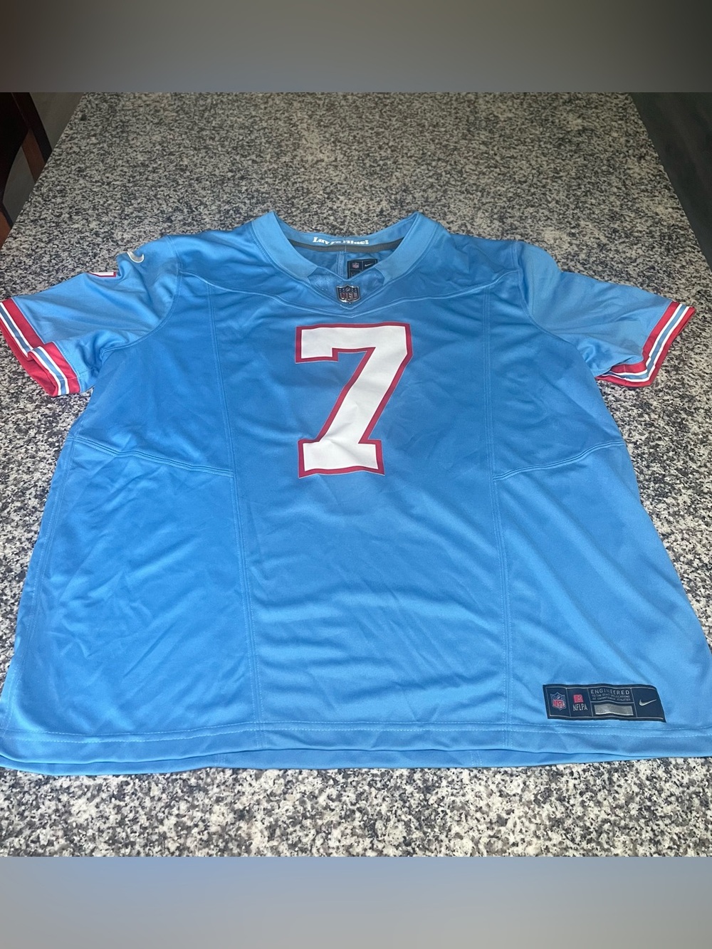 Nike NFL Tennessee Titans Willis #7 Blue Football Jersey, Size XL